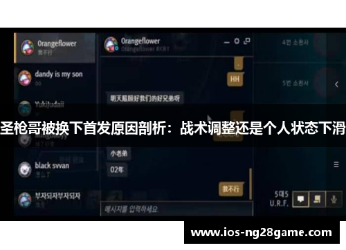 圣枪哥被换下首发原因剖析：战术调整还是个人状态下滑